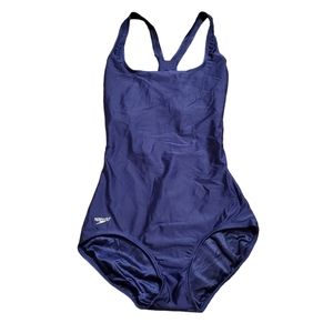 Speedo Navy 10 Womens Onepiece Swimsuit